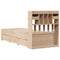 vidaXL Bookcase Bed without Mattress 75x190 cm Small Single Solid Wood Pine