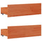 vidaXL Bookcase Bed without Mattress Wax Brown 75x190 cm Small Single Solid Wood Pine