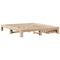 vidaXL Bed Frame without Mattress 200x200 cm Solid Wood Pine