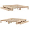 vidaXL Bed Frame without Mattress 200x200 cm Solid Wood Pine