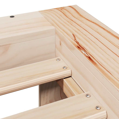 vidaXL Bed Frame without Mattress 200x200 cm Solid Wood Pine