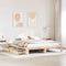 vidaXL Bed Frame without Mattress 200x200 cm Solid Wood Pine