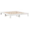 vidaXL Bed Frame without Mattress White 200x200 cm Solid Wood Pine