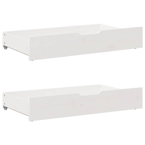 vidaXL Bed Frame without Mattress White 200x200 cm Solid Wood Pine