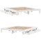 vidaXL Bed Frame without Mattress White 200x200 cm Solid Wood Pine