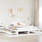 vidaXL Bed Frame without Mattress White 200x200 cm Solid Wood Pine