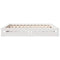 vidaXL Bed Frame without Mattress White 180x200 cm Super King Solid Wood Pine