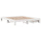 vidaXL Bed Frame without Mattress White 180x200 cm Super King Solid Wood Pine