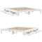 vidaXL Bed Frame without Mattress White 180x200 cm Super King Solid Wood Pine