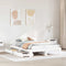 vidaXL Bed Frame without Mattress White 160x200 cm Solid Wood Pine