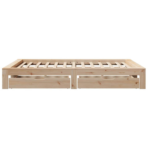 vidaXL Bed Frame without Mattress 140x200 cm Solid Wood Pine