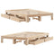 vidaXL Bed Frame without Mattress 120x200 cm Solid Wood Pine