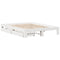 vidaXL Bed Frame without Mattress White 140x190 cm Solid Wood Pine