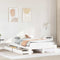 vidaXL Bed Frame without Mattress White 120x190 cm Small Double Solid Wood Pine