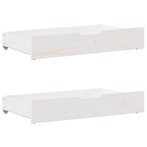 vidaXL Bed frame without Mattress White 150x200 cm King Size Solid Wood Pine