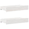 vidaXL Bed frame without Mattress White 150x200 cm King Size Solid Wood Pine