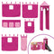 vidaXL Kids' Loft Bed with Tower Pink 80x200 cm Solid Wood Pine