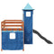 vidaXL Kids' Loft Bed with Tower Blue 90x190 cm Solid Wood Pine