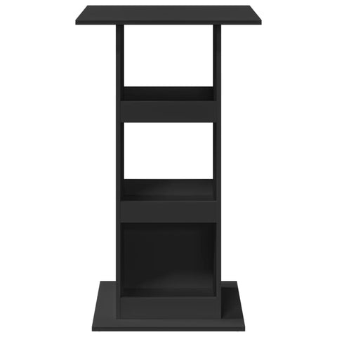 vidaXL Bar Table with Storage Black 60x60x102 cm Engineered Wood