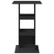 vidaXL Bar Table with Storage Black 60x60x102 cm Engineered Wood