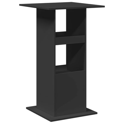 vidaXL Bar Table with Storage Black 60x60x102 cm Engineered Wood