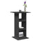 vidaXL Bar Table with Storage Black 60x60x102 cm Engineered Wood