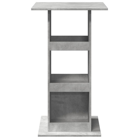 vidaXL Bar Table with Storage Concrete Grey 60x60x102 cm Engineered Wood