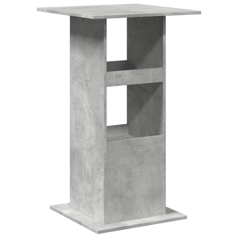 vidaXL Bar Table with Storage Concrete Grey 60x60x102 cm Engineered Wood