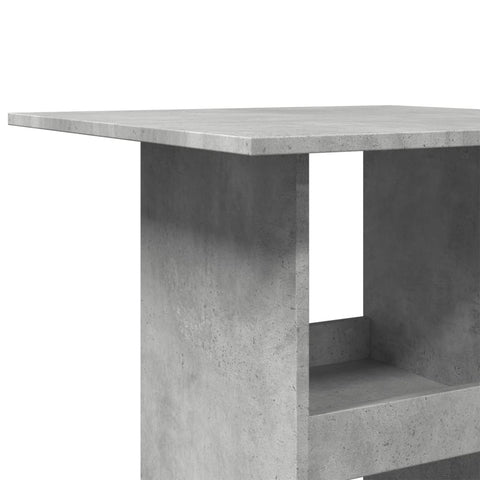vidaXL Bar Table with Storage Concrete Grey 60x60x102 cm Engineered Wood