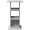 vidaXL Bar Table with Storage Grey Sonoma 60x60x102 cm Engineered Wood