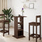vidaXL Bar Table with Storage Brown Oak 60x60x102 cm Engineered Wood