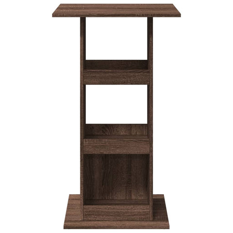 vidaXL Bar Table with Storage Brown Oak 60x60x102 cm Engineered Wood
