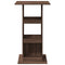 vidaXL Bar Table with Storage Brown Oak 60x60x102 cm Engineered Wood
