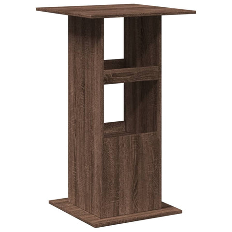 vidaXL Bar Table with Storage Brown Oak 60x60x102 cm Engineered Wood