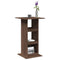 vidaXL Bar Table with Storage Brown Oak 60x60x102 cm Engineered Wood