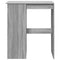 vidaXL Bar Table with Racks Grey Sonoma 90x47.5x103.5 cm Engineered Wood