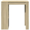 vidaXL Bar Table with Racks Sonoma Oak 102x50x103.5 cm Engineered Wood
