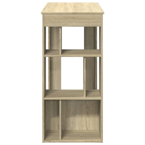 vidaXL Bar Table with Racks Sonoma Oak 102x50x103.5 cm Engineered Wood