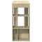 vidaXL Bar Table with Racks Sonoma Oak 102x50x103.5 cm Engineered Wood