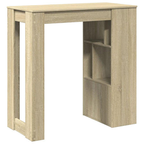vidaXL Bar Table with Racks Sonoma Oak 102x50x103.5 cm Engineered Wood