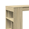 vidaXL Bar Table with Racks Sonoma Oak 102x50x103.5 cm Engineered Wood