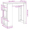 vidaXL Bar Table with Racks Concrete Grey 102x50x103.5 cm Engineered Wood