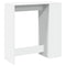 vidaXL Bar Table with Racks White 101x40x103.5 cm Engineered Wood