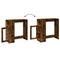 vidaXL Bar Table with Racks Smoked Oak 101x40x103.5 cm Engineered Wood