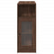 vidaXL Bar Table with Racks Brown Oak 101x40x103.5 cm Engineered Wood