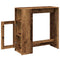 vidaXL Bar Table with Racks Old Wood 101x40x103.5 cm Engineered Wood