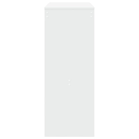 vidaXL Bar Table with Racks White 90x40x103.5 cm Engineered Wood