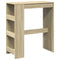 vidaXL Bar Table with Racks Sonoma Oak 90x40x103.5 cm Engineered Wood
