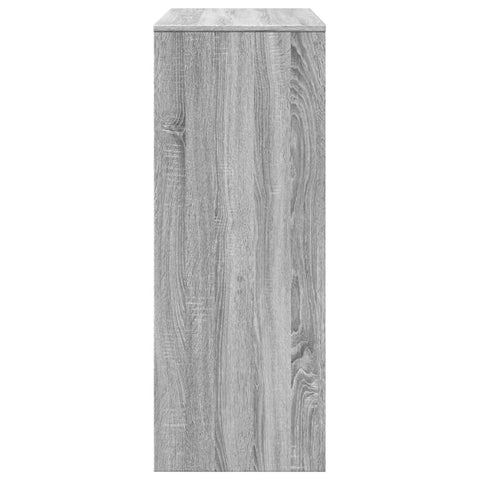 vidaXL Bar Table with Racks Grey Sonoma 90x40x103.5 cm Engineered Wood