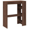 vidaXL Bar Table with Racks Brown Oak 90x40x103.5 cm Engineered Wood